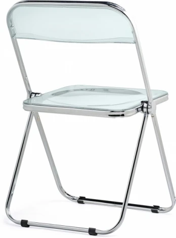 Пластиковый стул Woodville Fold складной clear gray-blue