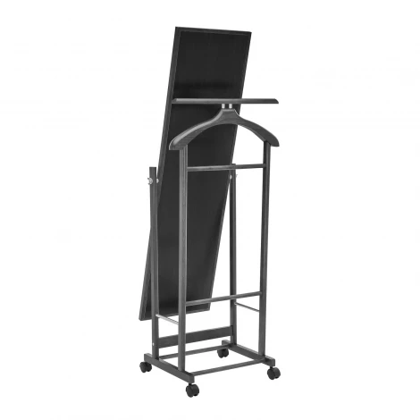 Вешалка с зеркалом Leset Сиэтл (Массив бука,Металл,Пластик/Венге) арт.2000000092355