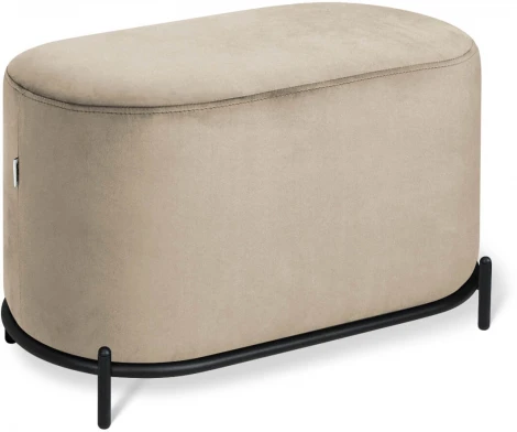 Банкетка SHT-B7 ванильный крем/черный муар Sheffilton 1954499401