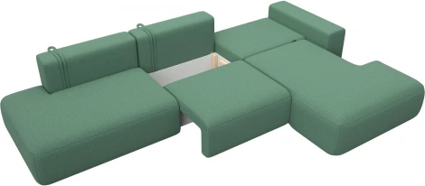 Диван угловой Лига-036 НПБ Модерн Лонг правый угол Лига Диванов (Рогожка) арт.124695