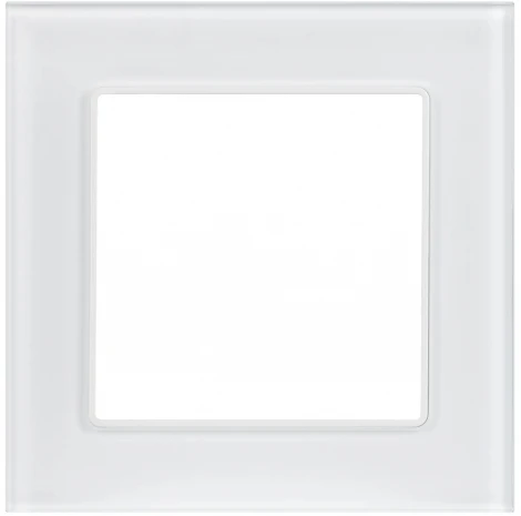 Рамка стеклянная FRM-GLARE-GS-1-WH (Arlight) 043786