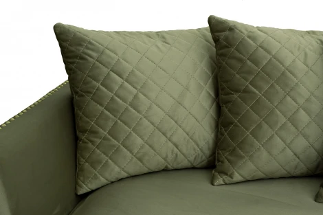 Диван Sorrento 220 трехмест., велюр оливковый Colt1002-OLIV 220*101*88см Garda Decor