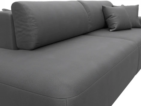 Диван прямой Лига-036 НПБ Модерн подлокотник справа Лига Диванов (Замша) арт.127721