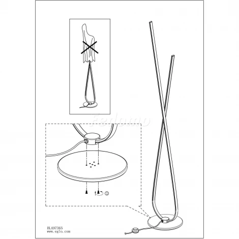 Торшер Eglo Miraflores 97747