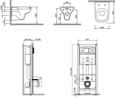 Комплект AM.PM Like IS301.801700