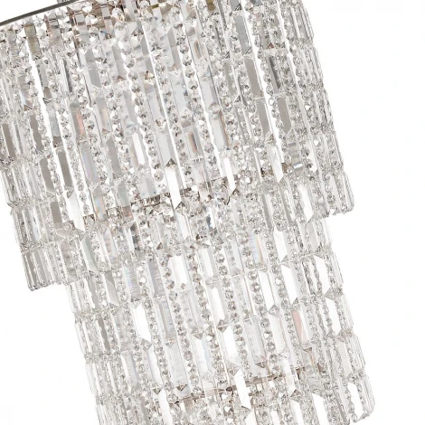 Подвесная люстра каскадная Arti Lampadari Valencia E 1.11.50.501 N (220V, хрусталь, на цепи)