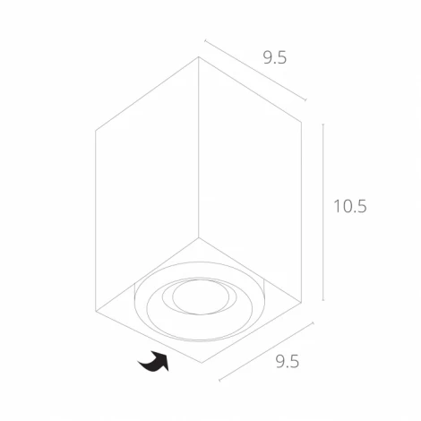 Накладной точечный светильник Arte Lamp Pictor A5654PL-1GY