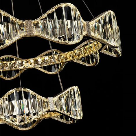 Подвесная люстра светодиодная хрустальная Modelux MODELUX ML.785.800.500 CP