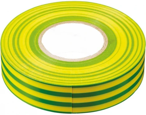 Изолента 013х15мм 10м желто-зеленая Stekker 32827
