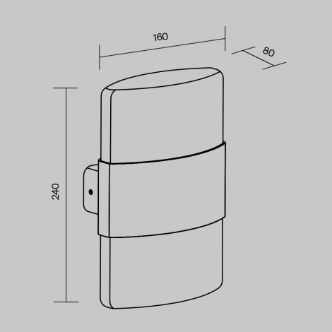 Уличный настенный светильник Maytoni Rom O442WL-L12GF3K (LED, 220V, IP54)