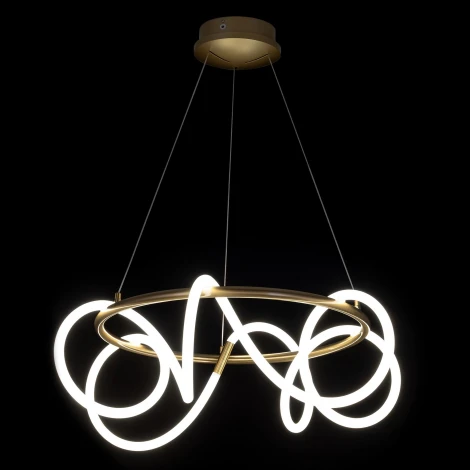 Подвесной светильник с гибким неоном и пультом Citilux Python CL220263 (регулировка яркости, LED, на тросе)