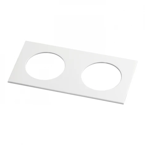 Рамка для двух встраиваемых светильников Novotech Metis, прямоугольник, белый