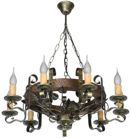 Подвесная люстра Тарьсма Береза-9 BR9LRH67 (220V, на цепи, подсвечник, свеча)