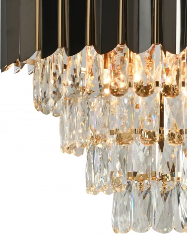 Подвесная люстра Natali Kovaltseva Darian Ii 81448/8C GOLD BLACK