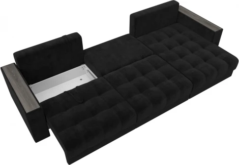 Диван угловой с декором Лига-049 НПБ Лонг Лига Диванов (Велюр) арт.128299