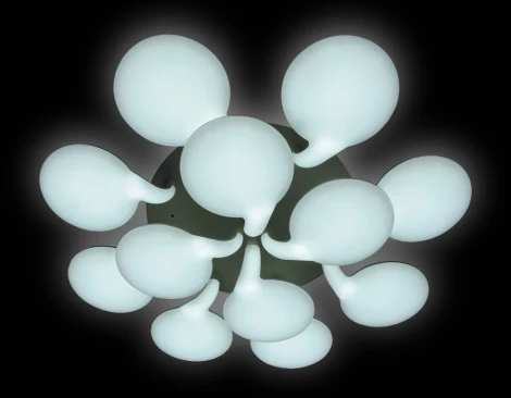 Потолочная люстра Ambrella Orbital Cloud FC26/12 WH 432W D1140