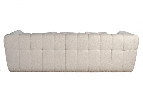 ZW-26803 Диван Prato трехместный букле белый 249*106*74см Garda Decor