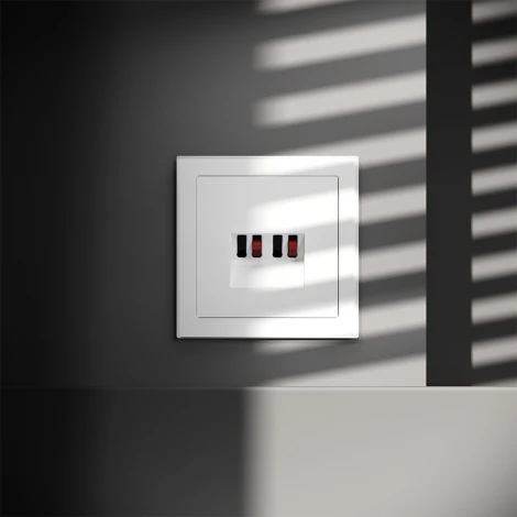 Акустическая розетка (белый матовый) Voltum S70 VLS060302