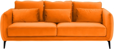 Диван Amsterdam трехместный ОГОГО (арт.698442), (Ткань/Желтый)