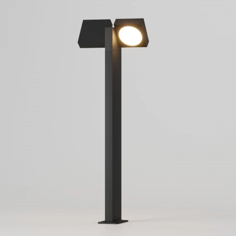 Наземный уличный светильник Elektrostandard Twin 35170/F с поворотными плафонами черный (LED, 220V, IP54)