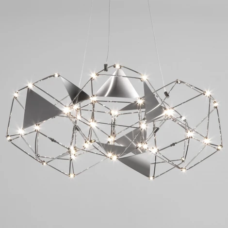 Подвесной светильник светодиодный Eurosvet Uma 90369/5 черный жемчуг (220V, на тросе)