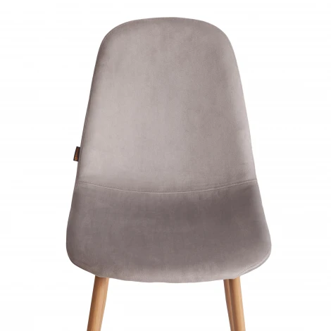 Стул Breeze/Бриз (мод. JSC-58)/2 шт. в упаковке велюр/металл, 44х53х86см, светло-серый HLR14/натуральный (Комплект из 2 шт.) Tetchair 24490