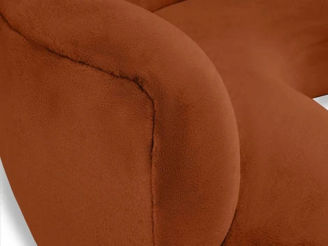 Диван Patti 2400 ОГОГО (арт.853245), (Мех/Кирпичный)