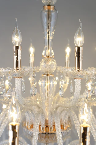 Подвесная большая люстра Aployt Halina APL.811.03.42 (220V, на цепи, свеча)