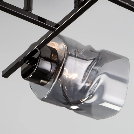 Потолочная люстра на штанге Eurosvet Hilari 30165/6 черный жемчуг (220V)