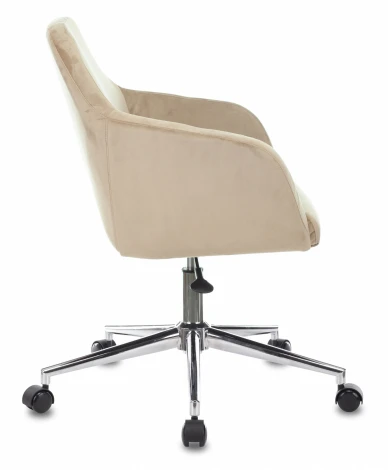 Кресло Бюрократ CH-380SL латте Italia 5 крестовина металл хром