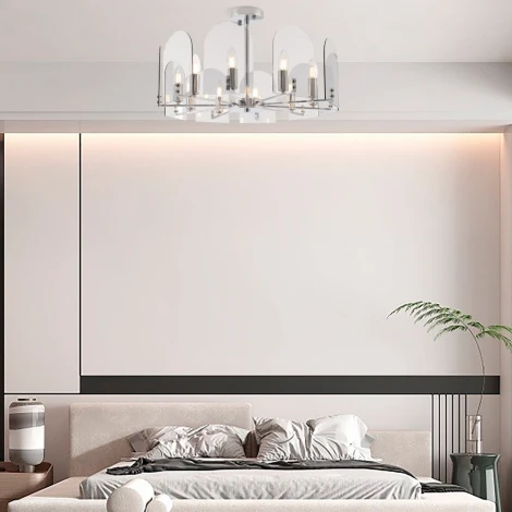 Потолочная люстра на штанге Arte Milano Sorrento-7309 377309/10/580 CR (220V, свеча)