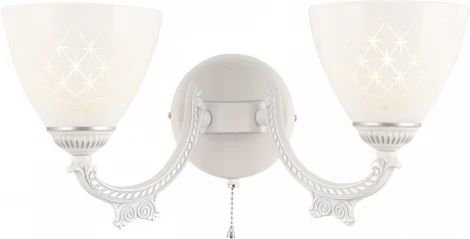 Бра с выключателем Arte Milano AM343837 343837/2W WT+SL (220V)