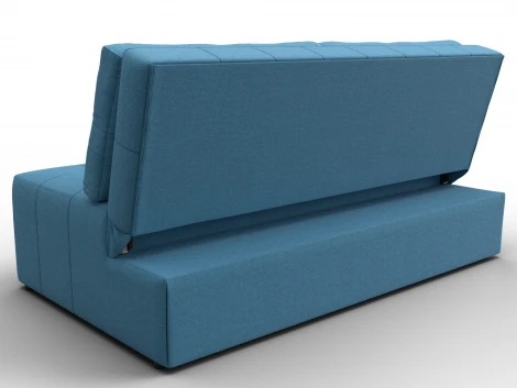 Диван прямой Лига-107 (160) (ЛДСП,Брус,Фанера,Рогожка/Голубой) Лига Диванов 134915