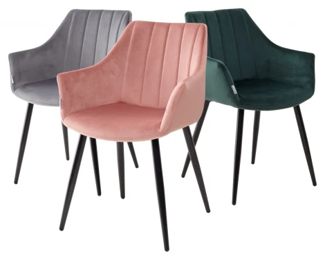 Стул M-City BELINDA BLUVEL-52 PINK, велюр