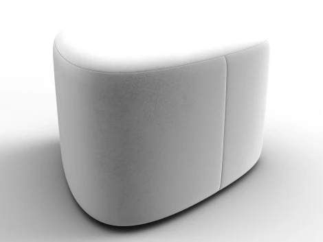 Пуф 004 (ДСП,Фанера/Пластик/Велюр/Молочный) Лига Диванов 132362