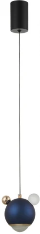 Подвесной светильник Crystal Lux AMIGO SP LED BLUE (220V, на проводе, шар)