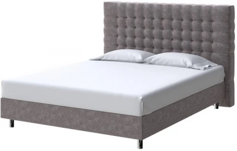 PROxSON Кровать Tallinn Boxspring Standart (Ткань: Велюр Gratta 7 Жареный миндаль) 180x200