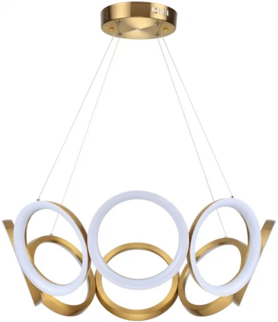 Подвесная люстра Lumion Aiko 5672/65L LEDIO золотой LED 65W 3430Лм 3000-6000K с пультом ДУ 220V