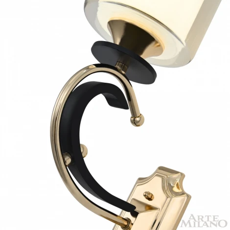 Бра Arte Milano Florentia-2237 302237/1W Bk/Gd (220V)