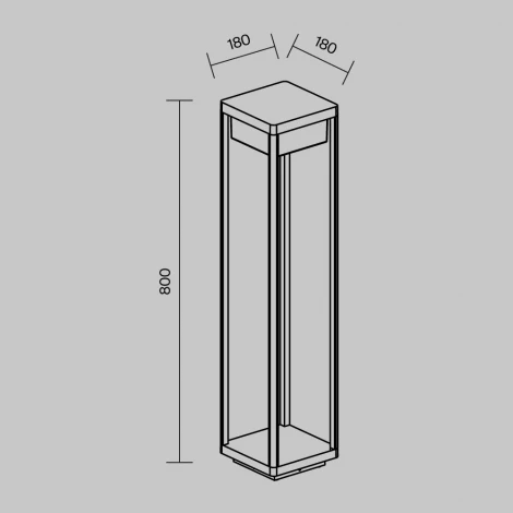 Наземный светильник Maytoni Baker Street O021FL-L10B3K (LED, 220V, IP65)