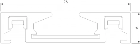 Шинопровод накладной Elektrostandard Flat Magnetic (2м) чёрный 85129/00