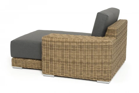 "Капри" кушетка из искусственного ротанга, цвет соломенный 4SIS арт.УТ-00009388