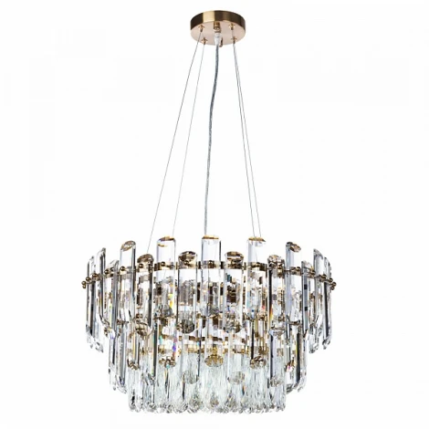 Подвесная люстра каскадная Divinare Bellatrix 3510/17 LM-11 (220V, хрусталь, на тросе)