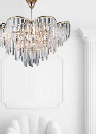 Потолочная люстра на штанге Lumien Hall Julen LH0065/12C-FGD-CL