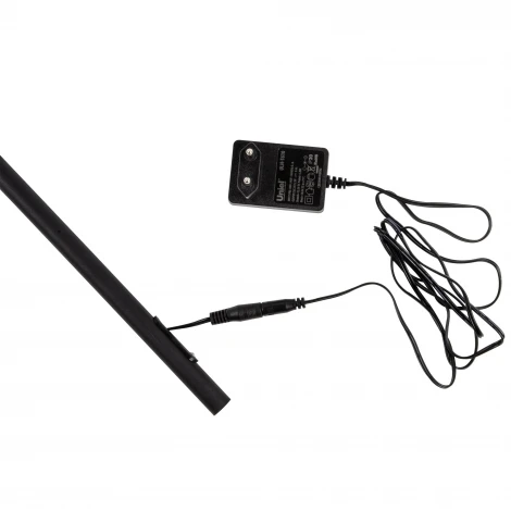 Торшер светодиодный, 7W, с регулировкой наклона, сенсорный выключатель, диммер, черный Uniel ULM-T610 7W/4500K/DIM BLACK