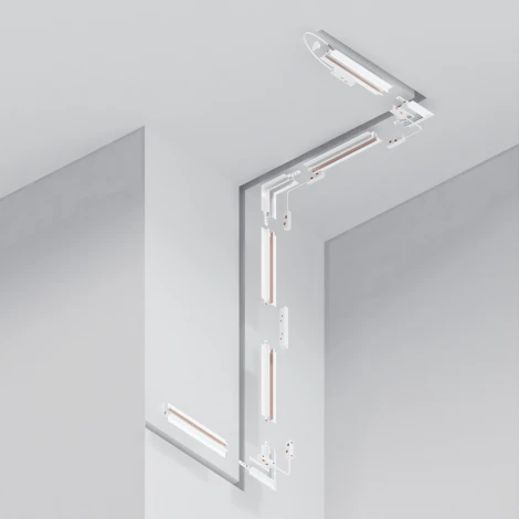 Шинопровод под гипсокартон встраиваемый магнитный белый 2м Maytoni Busbar trunkings Exility TRXM034-422W (48V)