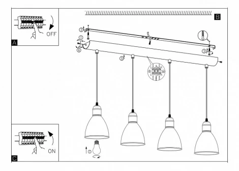 Подвесной светильник Eglo Priddy 49466 (220V, на проводе, круглые)