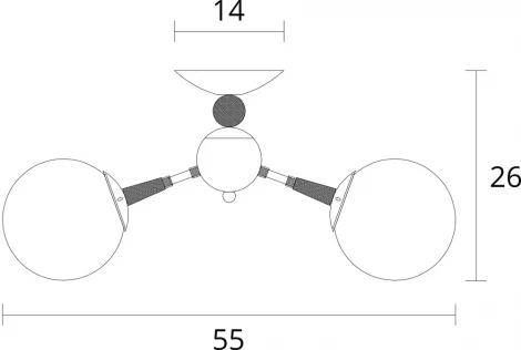 Потолочная люстра Arte Lamp Boston A4485PL-5BK (220V, шарики)