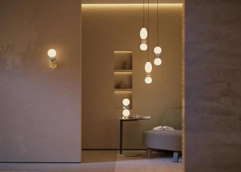 Подвесной светильник Maytoni Brosche MOD362PL-L10GR3K (LED, 220V, на проводе, шарики, бусы)