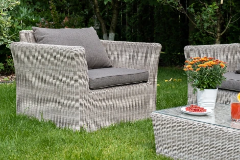 Кресло из искусственного ротанга, цвет бежевый 4SIS Капучино YH-C1130W-3 beige